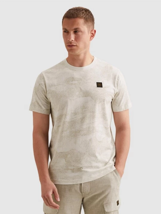 Foto van product PME Legend Shirt 'T-shirt in soft jersey with allover print' wit