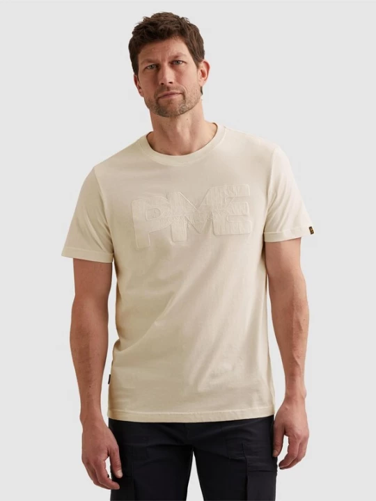 Foto van product PME Legend Shirt 'T-shirt with artwork on the chest' wit