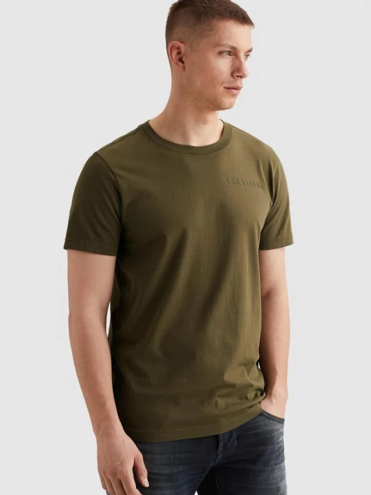 Foto van product PME Legend Shirt 'T-shirt with back artwork' donkergroen
