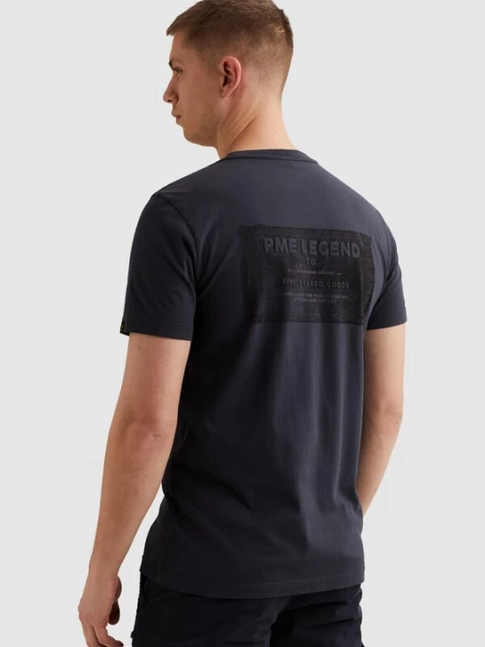 Foto van product PME Legend Shirt 'T-shirt with back artwork' smoky blue