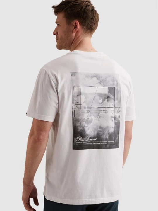 Foto van product PME Legend Shirt 'T-shirt with large back artwork' wit