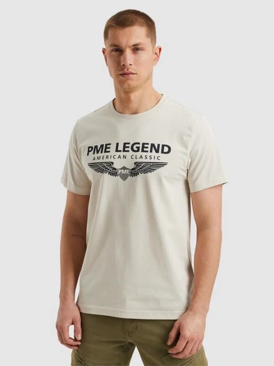 Foto van product PME Legend Shirt 'T-shirt with logo' offwhite