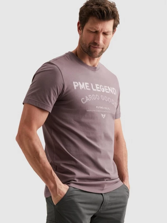 Foto van product PME Legend Shirt 'T-shirt with signature artwork' lila