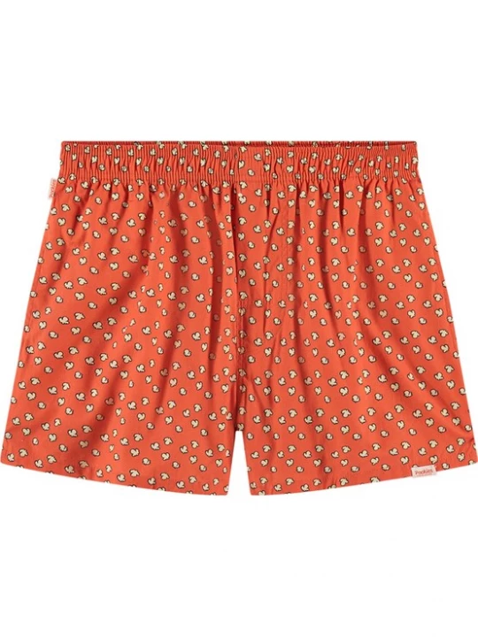 Foto van product Pockies Boxershorts crème / donkeroranje / zwart