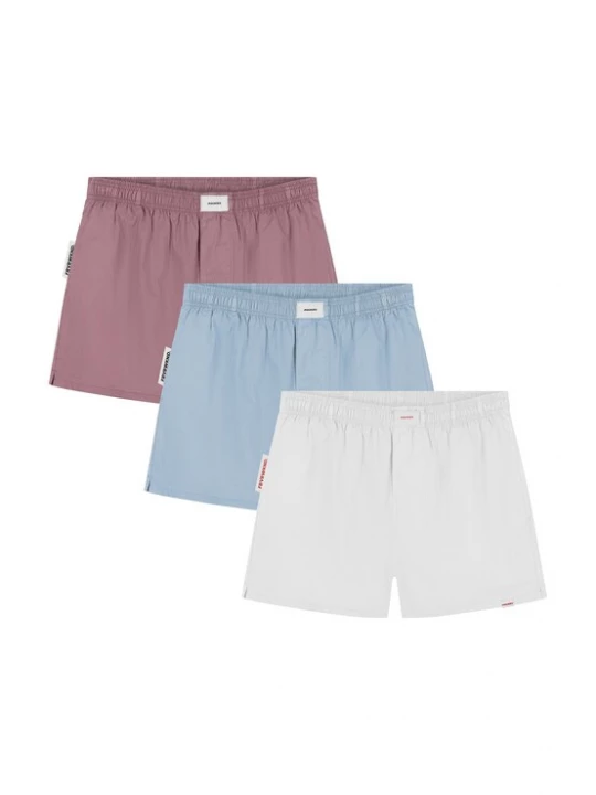 Foto van product Pockies Boxershorts 'Forever Weekend' lichtblauw / mauve / wit