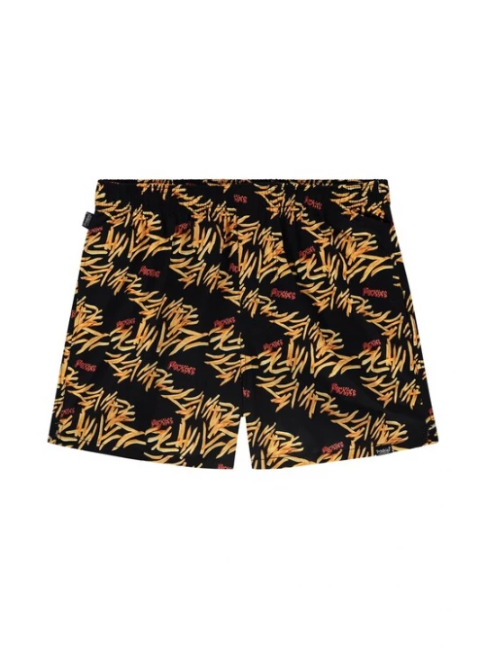 Foto van product Pockies Boxershorts 'Fries' goudgeel / zwart