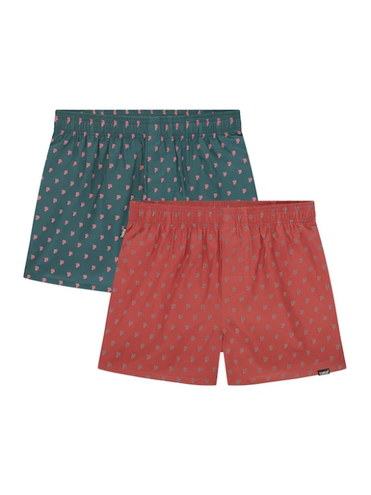 Foto van product Pockies Boxershorts grijs / rood