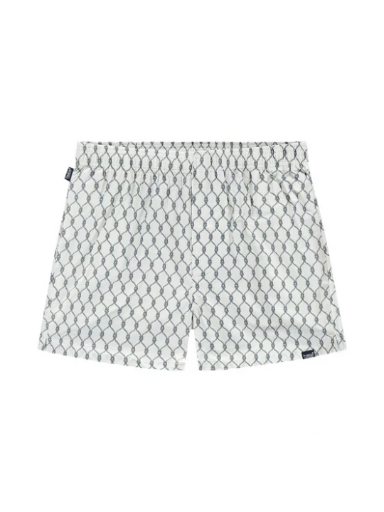 Foto van product Pockies Boxershorts 'Naval' grijs / wit