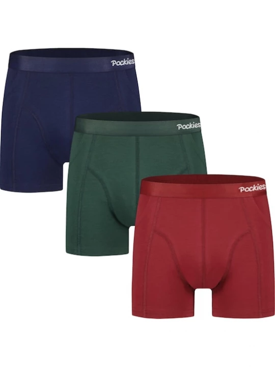 Foto van product Pockies Boxershorts navy / groen / rood