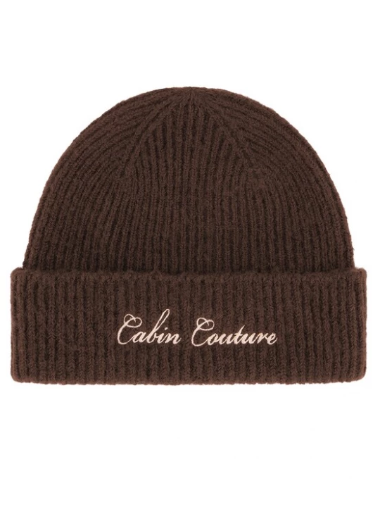 Foto van product Pockies Muts 'Cabin' chocoladebruin / wit