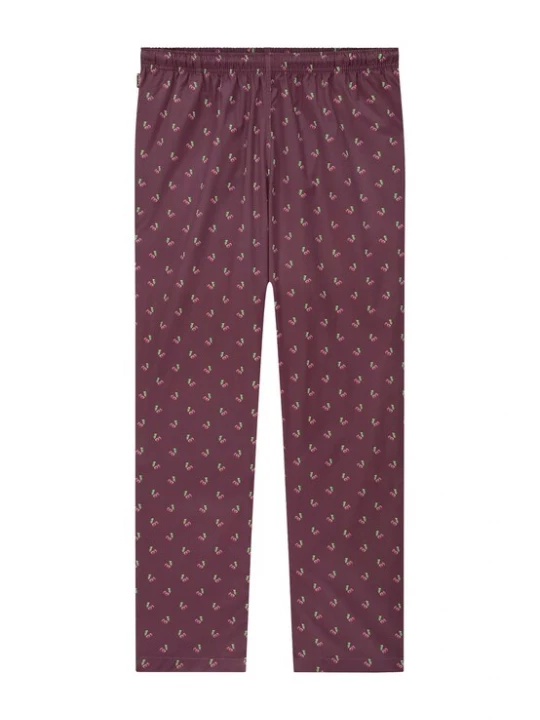 Foto van product Pockies Pyjamabroek 'Cherry' groen / wijnrood / cranberry