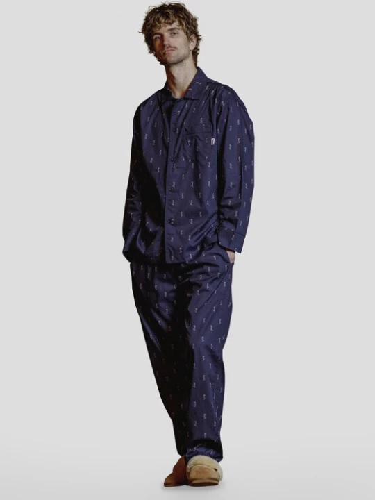Foto van product Pockies Pyjamabroek 'Ski Man' navy / gemengde kleuren