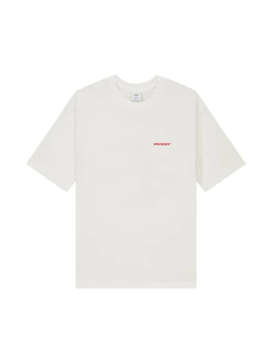 Foto van product Pockies Shirt 'Alarm' rood / zwart / wit