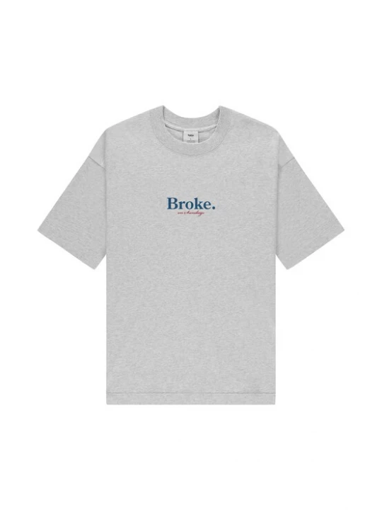 Foto van product Pockies Shirt 'Broke' blauw / grijs gemêleerd / rood