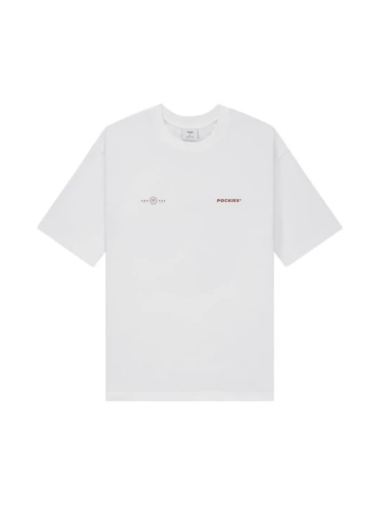Foto van product Pockies Shirt 'L.A.' bordeaux / wit