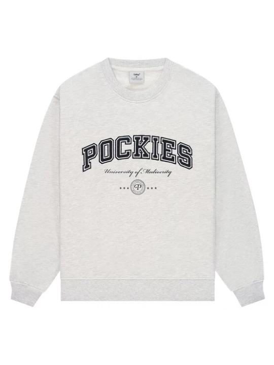 Foto van product Pockies Sweatshirt lichtgrijs / zwart