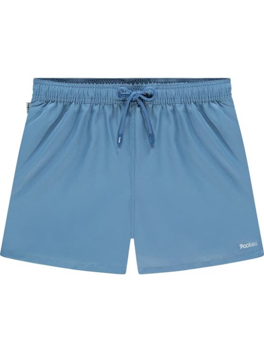 Foto van product Pockies Zwemshorts smoky blue / wit