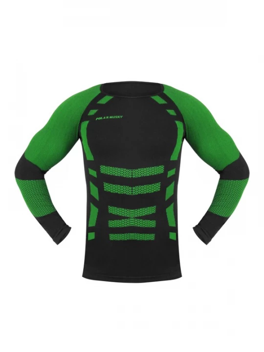 Foto van product Polar Husky Basislaag 'Super Active Ride' groen / zwart