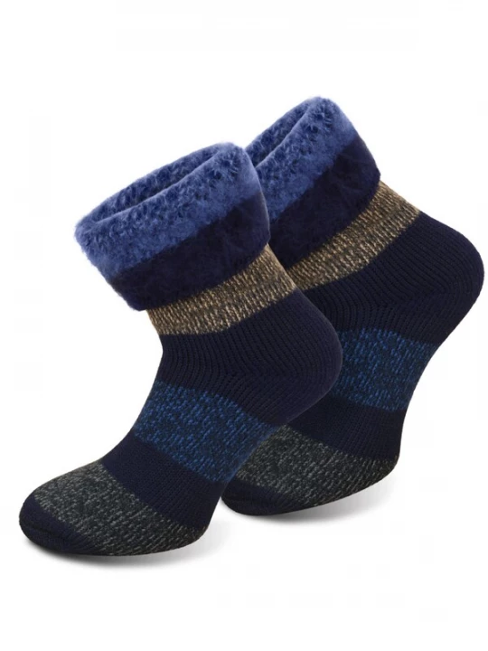 Foto van product Polar Husky Sokken 'Extrem Hot' blauw / navy / bruin