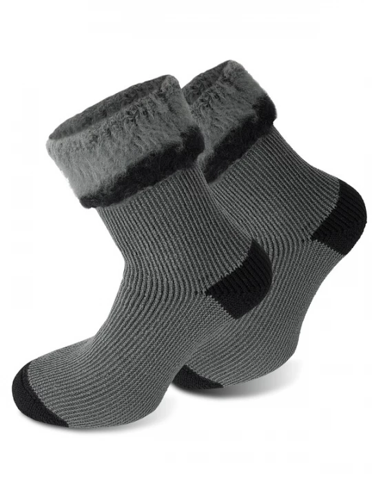 Foto van product Polar Husky Sokken 'Extrem Hot' grijs / zwart