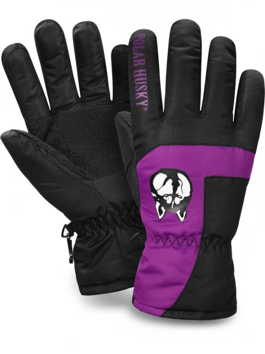Foto van product Polar Husky Sporthandschoenen 'Jannu' purper / zwart / wit