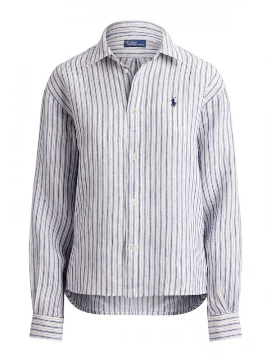 Foto van product Polo Ralph Lauren Blouse donkerblauw / wit