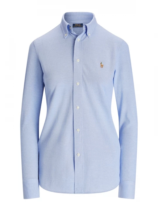 Foto van product Polo Ralph Lauren Blouse 'Heidi' lichtblauw / bruin / rood / wit