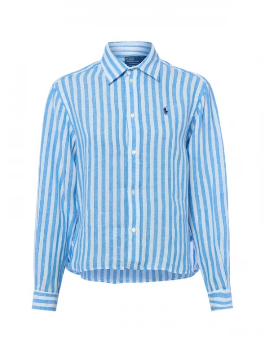 Foto van product Polo Ralph Lauren Blouse kobaltblauw / wit