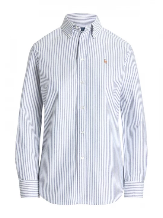 Foto van product Polo Ralph Lauren Blouse lichtblauw / cognac / wit
