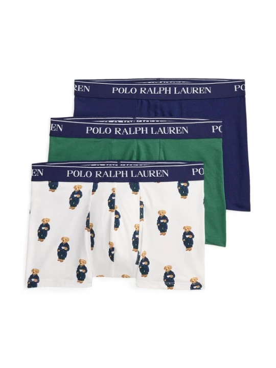 Foto van product Polo Ralph Lauren Boxershorts 'Classic' beige / navy / groen / wit