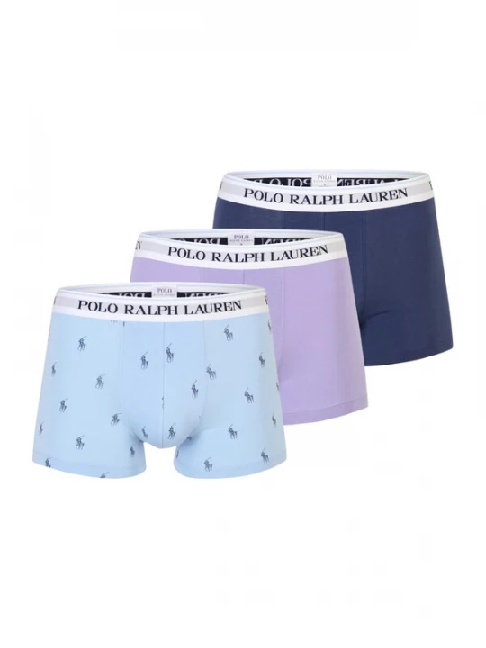 Foto van product Polo Ralph Lauren Boxershorts 'Classic' navy / aqua / pastellila / wit
