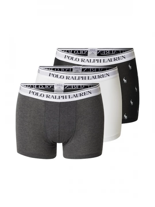 Foto van product Polo Ralph Lauren Boxershorts 'CLSSIC' grijs / donkergrijs / zwart / wit