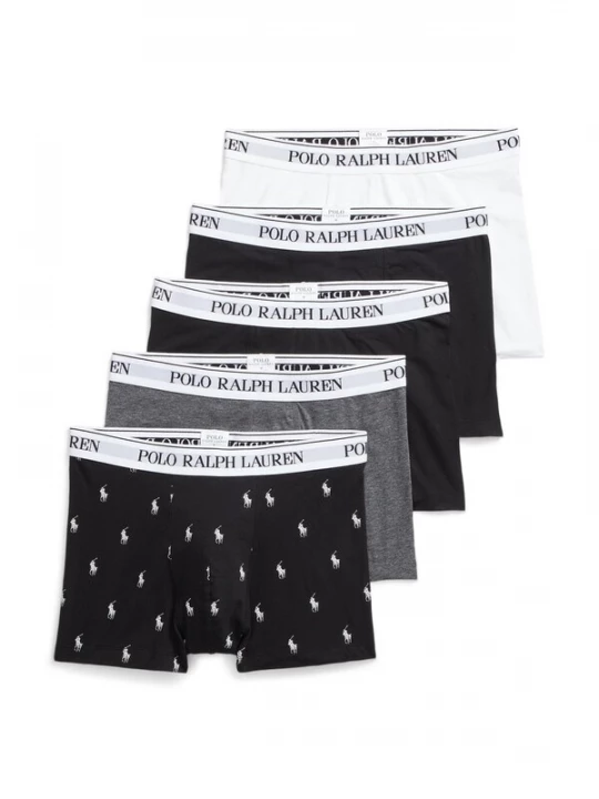 Foto van product Polo Ralph Lauren Boxershorts grijs gemêleerd / zwart / wit