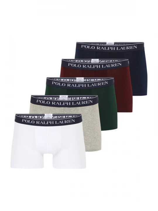 Foto van product Polo Ralph Lauren Boxershorts navy / grijs gemêleerd / donkergroen / kersrood / wit