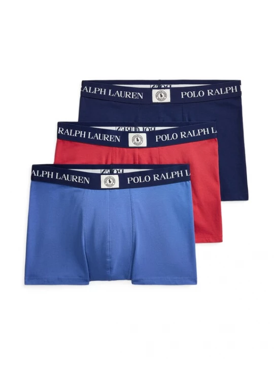 Foto van product Polo Ralph Lauren Boxershorts navy / royal blue / koningsblauw / lichtrood / wit