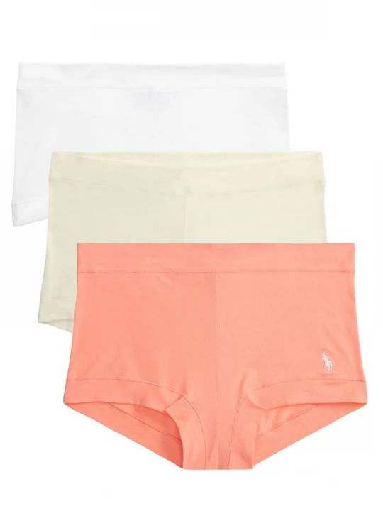 Foto van product Polo Ralph Lauren Broekje ' Club Cotton ' lichtgeel / oranje / wit
