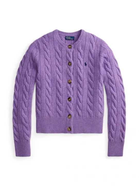 Foto van product Polo Ralph Lauren Gebreid vest lila gemêleerd