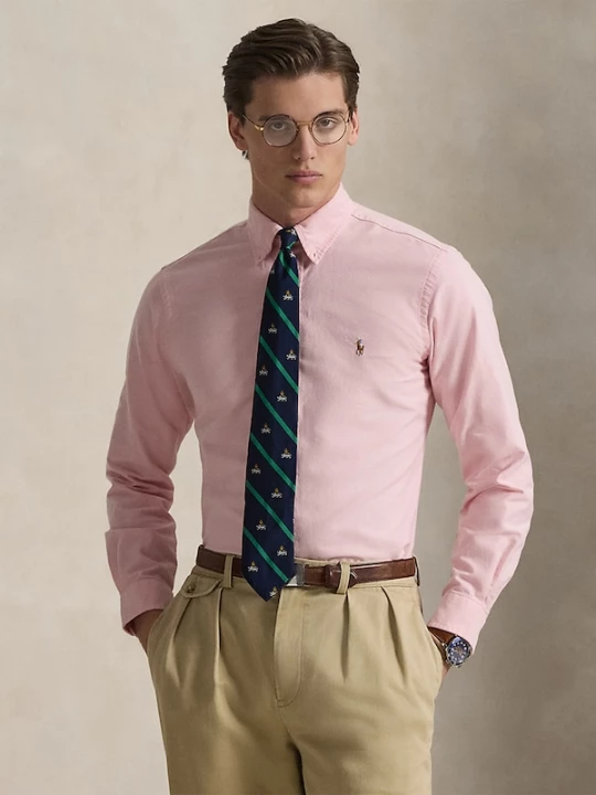 Foto van product Polo Ralph Lauren Overhemd blauw / bruin / rosa / wit