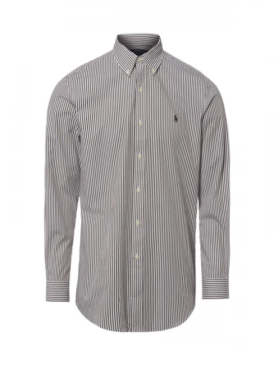 Foto van product Polo Ralph Lauren Overhemd chocoladebruin / wit