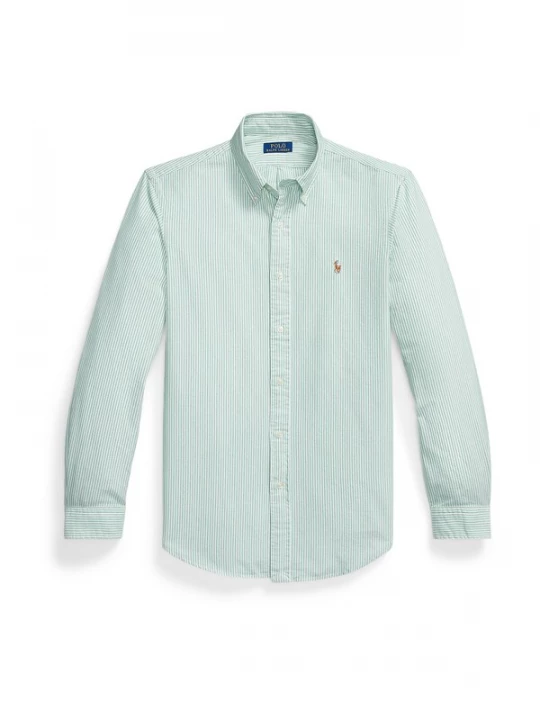 Foto van product Polo Ralph Lauren Overhemd 'CLASSIC' lichtgroen / wit