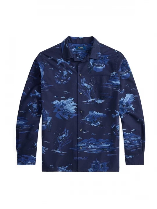 Foto van product Polo Ralph Lauren Overhemd 'CLASSIC' navy / royal blue / koningsblauw / lichtblauw