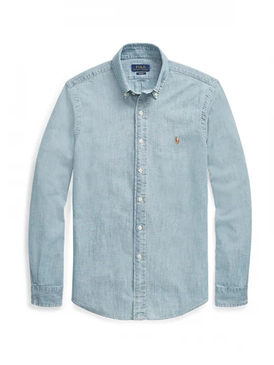 Foto van product Polo Ralph Lauren Overhemd lichtblauw / karamel / wit