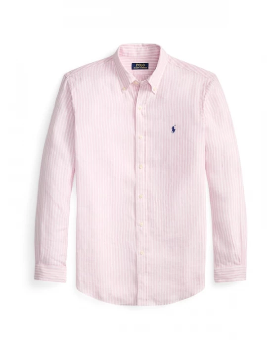 Foto van product Polo Ralph Lauren Overhemd navy / pastelroze / wit