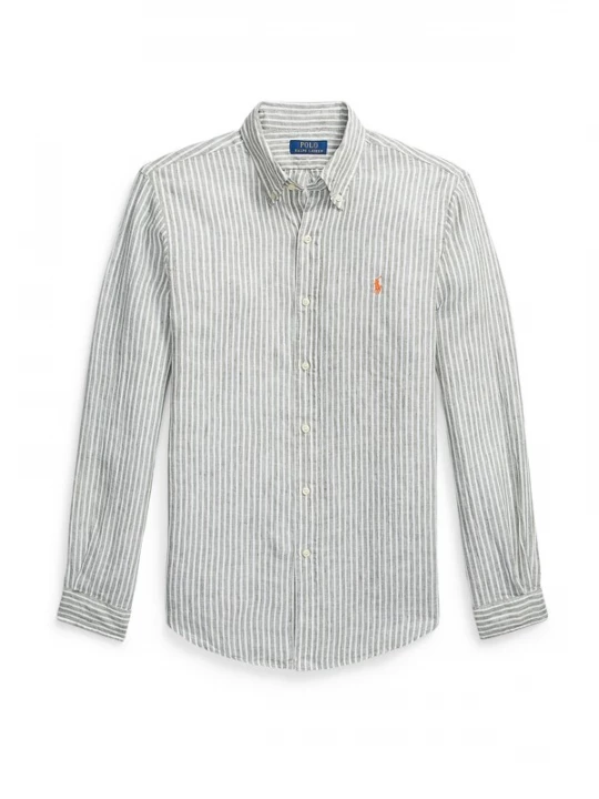 Foto van product Polo Ralph Lauren Overhemd olijfgroen / wit