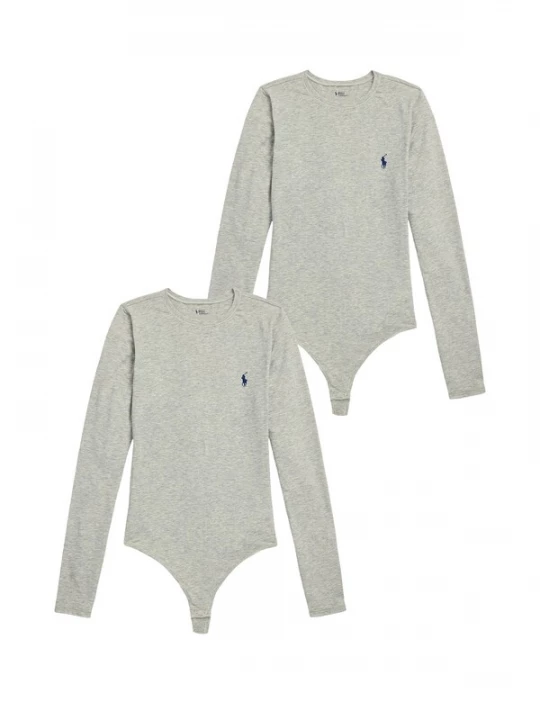 Foto van product Polo Ralph Lauren Shirt body 'Club Cotton' grijs gemêleerd