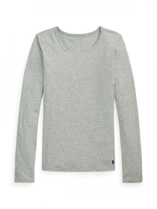 Foto van product Polo Ralph Lauren Shirt ' Club Cotton ' grijs gemêleerd