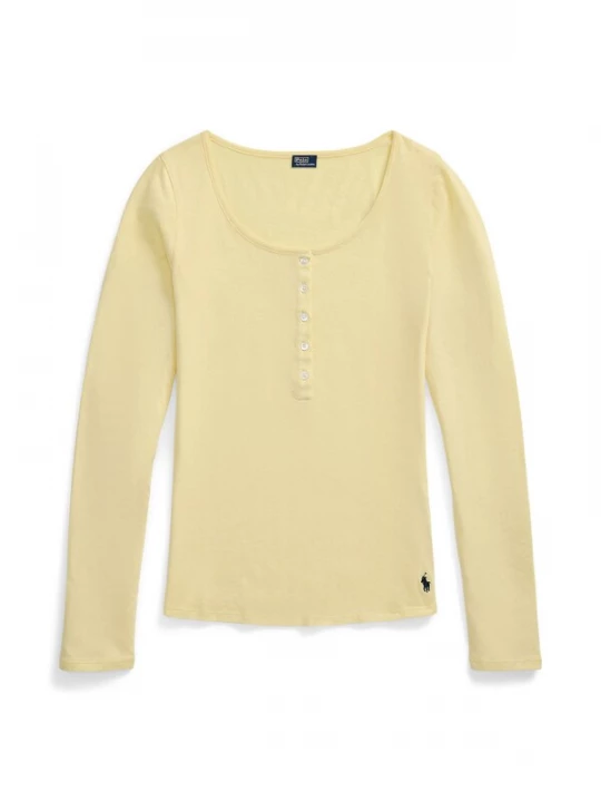 Foto van product Polo Ralph Lauren Shirt ' Whisper Weight Cotton ' lichtgeel