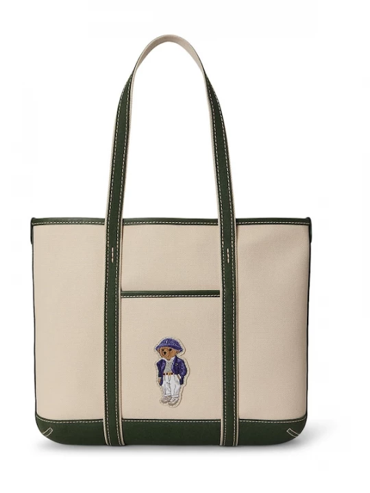 Foto van product Polo Ralph Lauren Shopper ecru / donkergroen