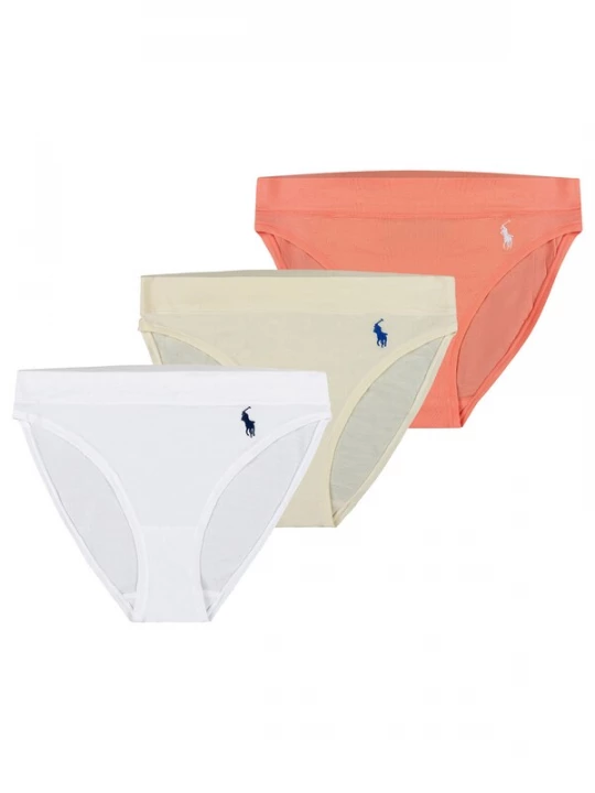 Foto van product Polo Ralph Lauren Slip ' Club Cotton ' crème / oranje / wit