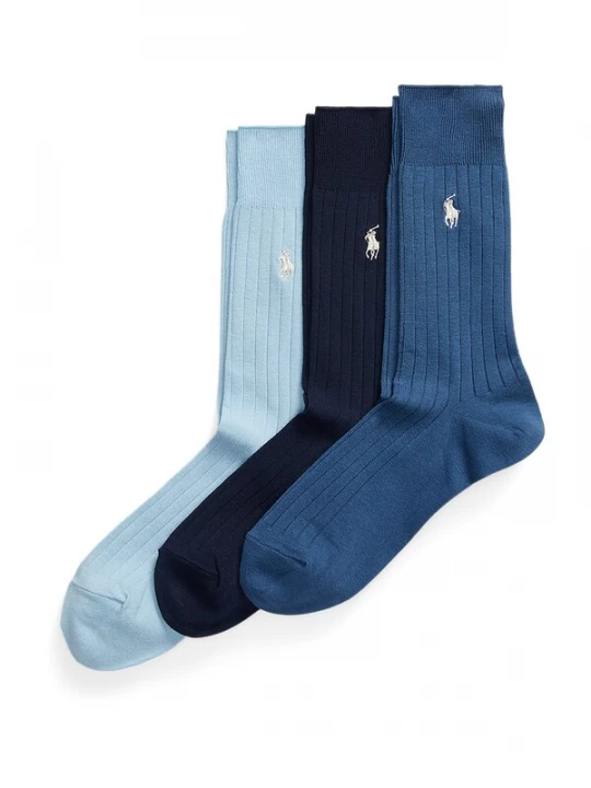 Foto van product Polo Ralph Lauren Sokken 'EGYPTIAN' saffier / hemelsblauw / zwart